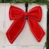 Nova Decoração de Natal Estéreo de Veludo com Laço Grande da Shengyuan Pingente para Árvore de Natal Decoração de Janela Estoque Disponível