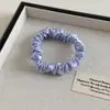 Elástico de cabelo versátil cor sólida estilo coreano, cetim falso, que não danifica o cabelo, prendedor de rabo de cavalo sem costura para mulheres