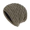Sombrero para Hombre Otoño e Invierno Nuevo Europeo y Americano Sombrero Tejido Forrado de Polar Cálido Protección para las Orejas Gorro Pulóver Gorro de Lana Suministro del Fabricante