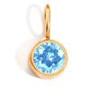 Venta caliente de Europa y Estados Unidos, accesorios de joyería de acero inoxidable, colgante de piedra de nacimiento, accesorios de joyería DIY, colgante de diamantes de imitación de color, al por mayor