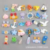 Accesorios de Resina Estilizados, Materiales DIY para Zapatos Crocs, Accesorios DIY para Fundas de Teléfono con Temática de Océano de Dibujos Animados, Rellenos para Slime