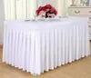 Boda boda suministros de hotel falda plisada falda de sol funda elástica para mesa y silla funda para silla de banquete de restaurante funda de mesa