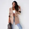 2024 Otoño Exportación Transfronteriza Ropa Europea y Americana Nuevo Cuello de Traje Mangas Largas Elegante Chaqueta de Traje Pequeña para Viajar en Stock