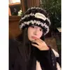 Gorro de Lana Tejido Cálido para Otoño e Invierno para Mujer, Gorro con Protección para los Oídos para Mamá Ciclista, Gorro Integrado con Bufanda, A Prueba de Frío