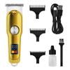 Máquina de Cortar Cabelo Masculina Elétrica Explosiva Retro com Visor Digital Máquina de Cortar Cabelo Elétrica Doméstica Máquina de Cortar Cabelo Elétrica Profissional de Alta Potência para Salão de Beleza