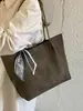 Bolso grande de ante estilo coreano para mujer, moda otoño 2026, bolso tote simple, bolso de hombro versátil y bolso de axila