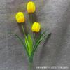 3 Flores de Tulipán de Seda Tela de Seda Flores Falsas Flores Artificiales Decoración del Hogar Accesorios de Fotografía Flores Artificiales Al por Mayor en Stock