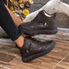 Venta Caliente Transfronteriza Zapatos de Algodón Engrosados con Felpa Invierno Estilo Mujer para Edad Media y Mayores Suela Suave Antideslizantes Cálidos Botas de Nieve Dropshipping