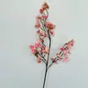 Nova Beleza Dedo Flor de Cerejeira Flor Artificial Simples Americana de Alto Padrão Realista Arranjo de Cena de Flor de Casamento Flor Falsa