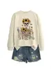 Amazon eBay sitio independiente sudadera casual de moda personalizada para mujer con diseño de esqueleto, girasol, hoja de arce, comercio exterior transfronterizo