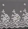 Borda de Renda para Bordado em Tela Larga de Lado Único, Renda de Flor de Ameixa Pequena em Tecido de Tela para Acessórios de Vestuário Feminino, Material de Borda de Renda para Bainha