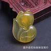 Directo de fábrica ágata brasileña calcedonia colgante de zorro jade jade colgante al por mayor jade real