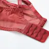 Lencería sexy de verano, lencería fina de algodón y encaje estilo francés, diseñada para hacer que los pechos grandes parezcan más pequeños y prevenir la flacidez, sujetador de talla grande
