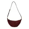 Bolso Bandolera Retro Casual Tipo Dumpling para Mujer 2025 Nuevo Otoño e Invierno Bolso de Ante para la Axila Bolso de Hombro de Alto Gama Estilo Occidental