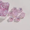 Cuentas de Estrella de Cinco Puntas Coloridas Galaxia Recubiertas de UV Acrílicas Cadena para Teléfono Móvil Colgante Collar Accesorios de Joyería Hechos a Mano con Cuentas para DIY