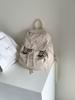Nova Mochila de Nylon para Mulheres, Fivela de Nicho de Alta Qualidade, Mochila de Dia a Dia com Aba para Escola, Mochila Pequena Casual para Estudantes Universitários