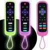 Venda Direta da Fábrica Adequado para TV TCL Roku Capa Protetora de Silicone Luminosa Resistente a Manchas para Controle Remoto de TV Capa Anti-Queda