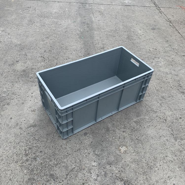 定做灰色EU4833欧标物流箱汽配塑胶箱常州工厂直