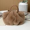 2023 saco peludo bolsa de inverno crossbody nuvem bolsa de ombro pequena japonesa bolsa feminina de inverno bolsa pequena outono e inverno bolsa pequena plissada