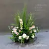 Arreglos Florales de Boda Estilo Bosque, Macetas Colgantes, Flores de Seda, Decoraciones de Pasillo, Decoraciones para la Ceremonia de Entrega del Coche de Boda, Escaparates, Plantas Verdes