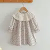 Ropa Infantil Coreana Vestidos para Niñas Estilo Primavera/Verano Floral Francés Manga Abullonada Vestido de Princesa Oferta Especial Estilo Bienestar
