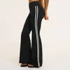 Nuevos Pantalones de Yoga Deportivos Transfronterizos con Rayas de Bloques de Color, de Cintura Alta, Ligeramente Acampanados, Levanta Glúteos, Ajustados, Adelgazantes, Pantalones Acampanados para Correr 4506