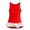Moda europea y americana transfronteriza para mujer AliExpress artículo más vendido elegante vestido blanco sin mangas corto con volantes manga larga espalda descubierta
