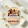 Etiquetas colgantes térmicas aislantes de láser iridiscente en stock, etiquetas colgantes para pantalones y leggings térmicos engrosados, accesorios para ropa y textiles del hogar