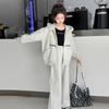 Conjunto deportivo de primavera y otoño para niñas 2025 Nueva moda Estilo coreano elegante Lazo Conjunto de dos piezas