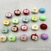 Cuentas de Manzana Pintadas 3D de Dibujos Animados Acrílico Medio Manzana Cuentas Sueltas Cadena para Teléfono DIY Cadena para Bolsa Accesorios