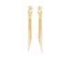 Brincos Longos Elegantes com Franjas Banhados a Cobre com Ouro Real Moda High-End Brincos Exquisitos e Elegantes Joias Estilo Deusa