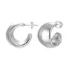 Pendientes de Moda Europea y Americana de Alta Gama con Forma de C de Estilo Minimalista Único, Pendientes de Aro Exagerados, Pendientes de Botón de Moda y Accesorios para Orejas Transfronterizos Ins