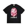 Serie de Camuflaje Primavera y Verano Colección Estampado de Letras Camiseta Holgada de Manga Corta Moda Urbana Europea y Americana Camiseta Casual para Hombres y Mujeres
