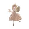 Acessórios de Natal Cruzados Nova Faixa de Cabeça com Saia Vazada Decoração de Anjo Decoração de Árvore de Natal Pingente Pequeno Enfeite Pendurado Natal