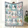 Aliexpress Manta de Flanela com Estampa de Desenho Animado Fofo Cobertor para Sofá Cobertor de Soneca Animal Vaca Transfronteiriço