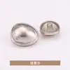 Botón de metal para coser a mano con borde redondeado en forma de huevo 83970 83971 83972 83973