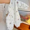 Mono de algodón fino sin costuras para bebé, primavera y otoño, para recién nacidos de 0 a 12 meses, mameluco de bebé, traje de gateo de invierno