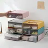 Caja de Almacenamiento de Escritorio Transparente para Cuentas y Artículos Sueltos, Caja Grande para Cosméticos y Artículos de Uso Diario, Caja de Estante de Almacenamiento