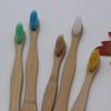 Escova de dentes de bambu para hotel, cabo estendido 19 cm, escova de dentes de bambu, cabo de bambu, madeira, saudável, proteção ambiental, escova, cerdas naturais macias