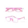 Nuevas gafas para niños de lente plana anti luz azul para estudiantes, caja simple, ultraligeras, montura completa, gafas de moda, venta al por mayor