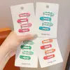 Pinzas para el pelo de colores dopamina estilo coreano para niñas, lindos y versátiles accesorios pequeños para el cabello que no dañan el cabello, adecuados para flequillos laterales de bebé