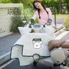 Cobertura Antivento para Veículo Elétrico Modelo Novo 2025, Feita de Veludo de Leite, Espessada, Impermeável, Antivento, Totalmente Fechada para Patinetes Elétricos