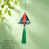 Bolsita del Festival del Bote del Dragón para niños, cordón multicolor para colgar en el cuello, bordado de cabeza de tigre, monedero, colgante de silbato, bolsita de paz para bebés Duanyang
