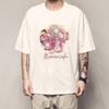 Camiseta de Verano para Hombre de Una Pieza Estampada Luna Ligera Oda Manga Corta y Bestias Campesinas Kedo Animación Ropa Circundante