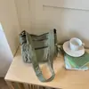 Bolso Casual Ins Estilo Coreano para Mujer 2026 Otoño Alto Valor Nuevo Color Sólido Simple Gran Capacidad Bolso de Hombro Bolso Cruzado