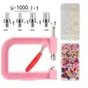 Máquina Popular Transfronteriza de Perlas Prensadas a Mano, Máquina Manual para Incrustar Perlas de Imitación sin Agujeros, Mayorista de Clavos de Cuatro Garras para Perlas Prensadas a Mano en Stock