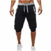 Pantalones Casuales de Fabricante para Hombre de Fitness de 7 Puntos Exportación Pantalones Casuales de Moda Juvenil Holgados Pantalones Deportivos para Correr