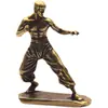 Figurillas Modernas de Cobre Puro para Artes Marciales, Estatuas de Bronce de Superestrellas del Kung Fu, Decoración para el Hogar, Decoraciones de Té Creativas Personalizadas, Adornos para el Salón de Artes Marciales