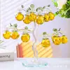 Árbol de Manzana de Cristal Árbol de la Paz Decoración Creativa para Sala de Estar Regalo Entrada Mueble de TV Aparador de Vino Decoración del Hogar Adornos