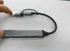 Hub Promocional de Bajo Precio Hub Usb3.0 Base de Expansión Cable de Uno a Tres Puntos 7 Puertos Aleación de Aluminio para Notebook